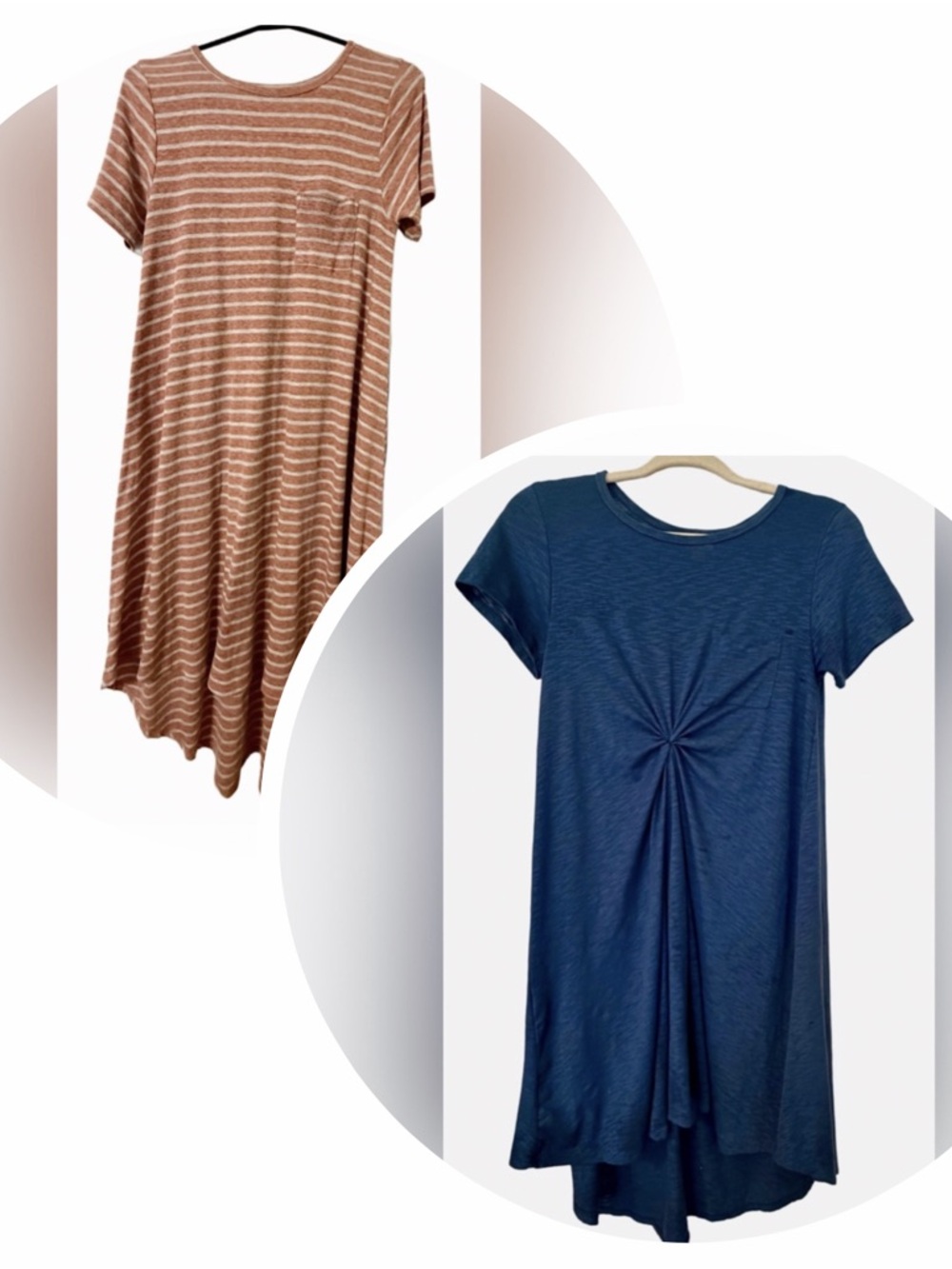💙🧡 BUNDLE LulaRoe Carly Maxi Dress | XXS | Blue & Rust Strip | Closet  Staples